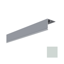 Couvercle d'angle PVC Mâle Bardage MEP Isocel 50x50mm Gris Clair, 3 m