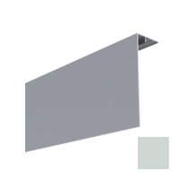 Couvercle d'angle Alu Mâle pour Bardage MEP Isocel 150 x 50mm Gris, 3m