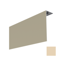 Couvercle d'angle PVC Bardage MEP Isocel 150 x 50 mm Ambre Clair, 3m