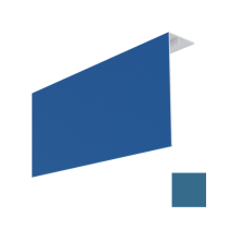 Couvercle d'angle PVC Bardage MEP Isocel Premium 150x50mm Bleu Mer 3m