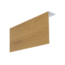 Couvercle d'angle PVC Bardage MEP Isocel Premium 150x50 Chêne Clair 3m