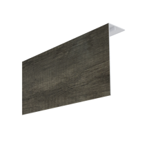 Couvercle d'angle PVC Bardage MEP Isocel Premium 150x50 Chêne Grisé 3m