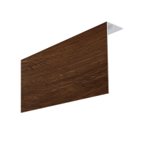 Couvercle d'angle PVC Bardage MEP Isocel Premium 150x50 Chêne Miel 3m