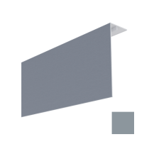 Couvercle d'angle PVC Bardage MEP Isocel Premium 150x50 Gris Foncé 3m
