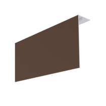 Couvercle d'angle PVC Bardage MEP Isocel Premium 150x50mm Moka 3m