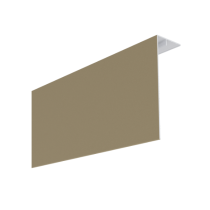Couvercle d'angle PVC Bardage MEP Isocel Premium 150x50mm Taupe 3m