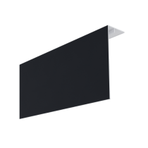 Couvercle d'angle PVC Bardage MEP Isocel Premium 150x50 Zinc Anthra 3m