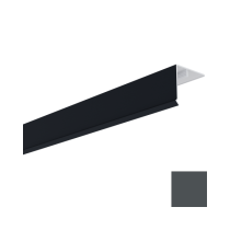 Couvercle d'angle PVC Bardage MEP Isocel Premium 50x50mm Anthracite 3m