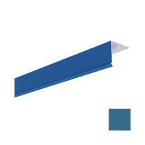 Couvercle d'angle PVC Bardage MEP Isocel Premium 50x50mm Bleu Mer 3m