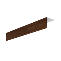 Couvercle d'angle PVC Bardage MEP Isocel Premium 50x50mm Chêne Miel 3m