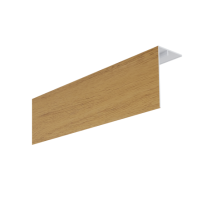 Couvercle d'angle PVC Bardage MEP Isocel Premium 90x50 Chêne Clair 3m