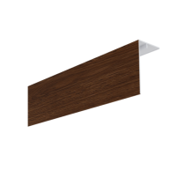 Couvercle d'angle PVC Bardage MEP Isocel Premium 90x50mm Chêne Miel 3m