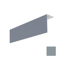 Couvercle d'angle PVC Bardage MEP Isocel Premium 90x50mm Gris Foncé 3m