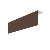 Couvercle d'angle PVC Bardage MEP Isocel Premium 90x50mm Moka, 3 m