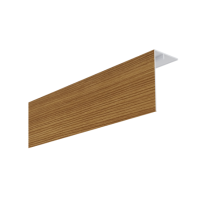 Couvercle d'angle PVC Bardage MEP Isocel Premium 90x50mm Pin Mugo, 3m
