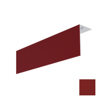 Couvercle d'angle PVC MEP Isocel Premium 90x50mm Rouge Basque 3m