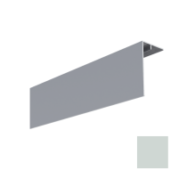Couvercle d'angle PVC Mâle Bardage MEP Isocel 90x50mm Gris Clair, 3 m