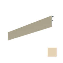 Couvercle intérieur Alu Bardage MEP Isocel 50 x 15 mm Ambre Clair 3m