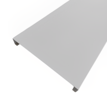 Couvertine Aluclos L 2,013 m x l 28 cm x H 3 cm Blanc RAL9016