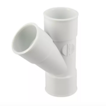 Culotte PVC à Coller NF Femelle-Femelle 45° Nicoll BF144B Blanc, ⌀32mm