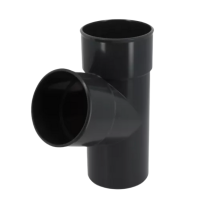 Culotte PVC à Joint NF M-F 67,3° Nicoll Anthracite, ⌀100 mm