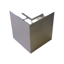 Embout d'angle Alu Externe pour profil Terrasse 102mmx2,5m, Alu Brossé