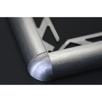 Embout Externe pour Baguette 1/4 rond H10mm, Alu Naturel
