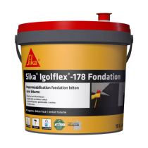 Enduit Bitumineux Noir Sika Igolflex®-178 Fondation, Bidon de 10L