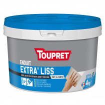 Enduit Lissage Pâte Toupret Extra'Liss Blanc Multi-support Seau 15 kg