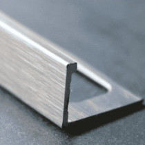 Equerre en Aluminium Chromé Brossé 10 mm x 2,5 m