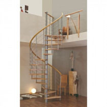 Escalier Colimaçon Bois et Métal Fritz Venezia Diamètre 140 cm