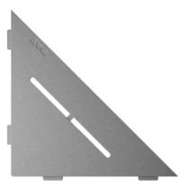 Etagère d'Angle de Douche Schlüter-Shelf-E-S1 Pure 210x210mm Etain