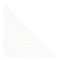 Etagère d'Angle de Douche Schlüter-Shelf-E-S1 Square 210x210 Blanc mat