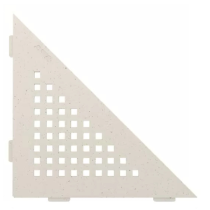 Etagère d'Angle de Douche Schlüter-Shelf-E-S1 Square 210x210mm Ivoire