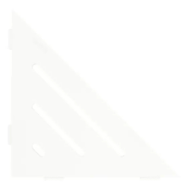 Etagère d'Angle de Douche Schlüter-Shelf-E-S1 Wave 210x210mm Blanc mat