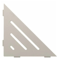 Etagère d'Angle de Douche Schlüter-Shelf-E-S1 Wave 210x210mm Crème
