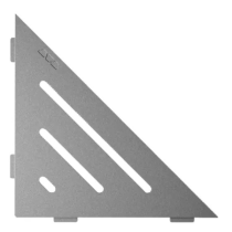 Etagère d'Angle de Douche Schlüter-Shelf-E-S1 Wave 210x210mm Etain