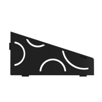 Etagère d'Angle de Douche Schlüter Shelf E S3 154x295mm Noir Mat Curve