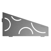 Etagère d'Angle de Douche Schlüter-Shelf-E-S3 Curve 154x295mm Etain