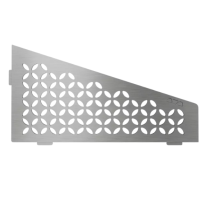Etagère d'Angle de Douche Schlüter-Shelf-E-S3 Floral 154x295 Inox