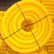 Gaine TPC jaune Ø 50 mm en couronne de 50 ML, la couronne