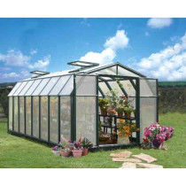 Serre de Jardin Polycarbonate PVC Canopia Hobby 12,1 m² Vert Grange