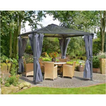Tonnelle Aluminium Polycarbonate Canopia Palermo 3000 3 x 3 m Gris
