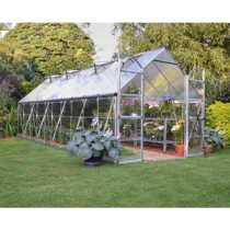 Serre de Jardin Polycarbonate Aluminium Canopia Balance 14,4m² Argent