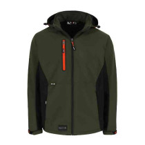 Veste Softshell Herock Trystan Kaki Fonce/Noir