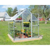 Serre de Jardin Polycarbonate Aluminium Canopia Hybrid 4,4 m² Argent