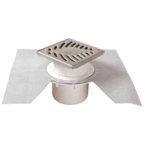 Siphon sortie verticale 50/63mm grille Inox 15/15mm Nicoll SICA15VV