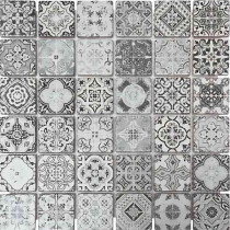 Mosaïque Meknes Travertin Décoré TR07, Plaque 30,5 x 30,5 x 1 cm
