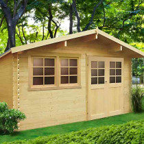 Abri de jardin bois autoclave SOLID modèle NIORT 418x298 cm