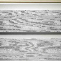 Bardage PVC MEP Barcel Aspect Bois Gris hauteur 30cm, longueur 5m